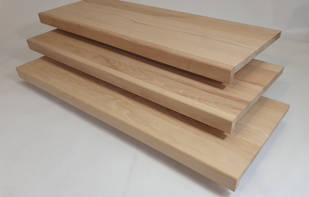 Nakładki buk natur lite dł (900-1200)x320/300x20/40mm